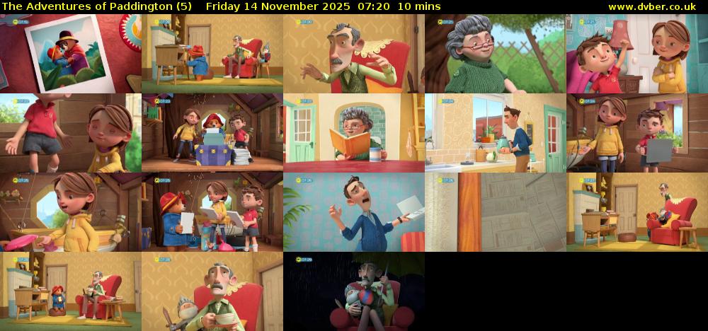 The Adventures of Paddington (5) Friday 14 November 2025 07:20 - 07:30