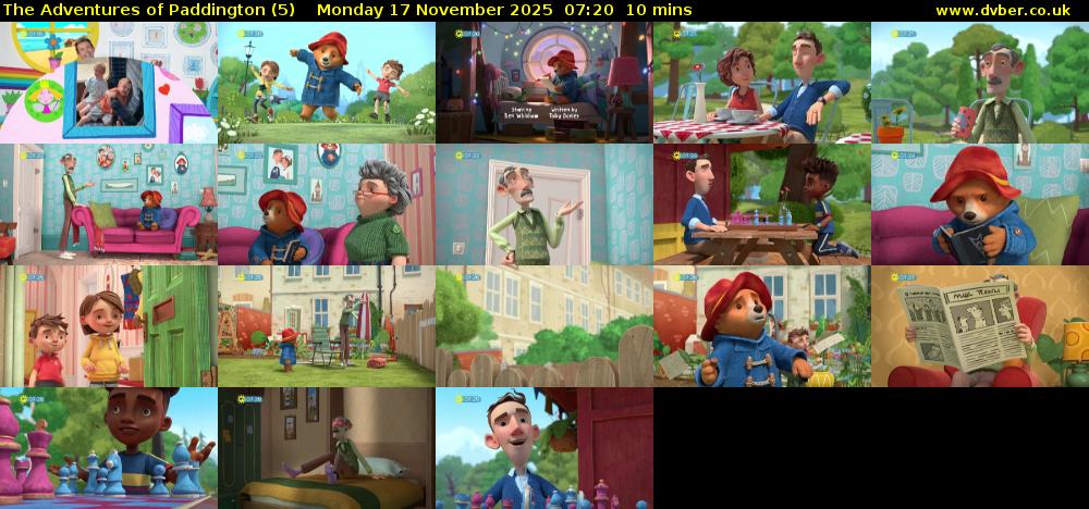 The Adventures of Paddington (5) Monday 17 November 2025 07:20 - 07:30