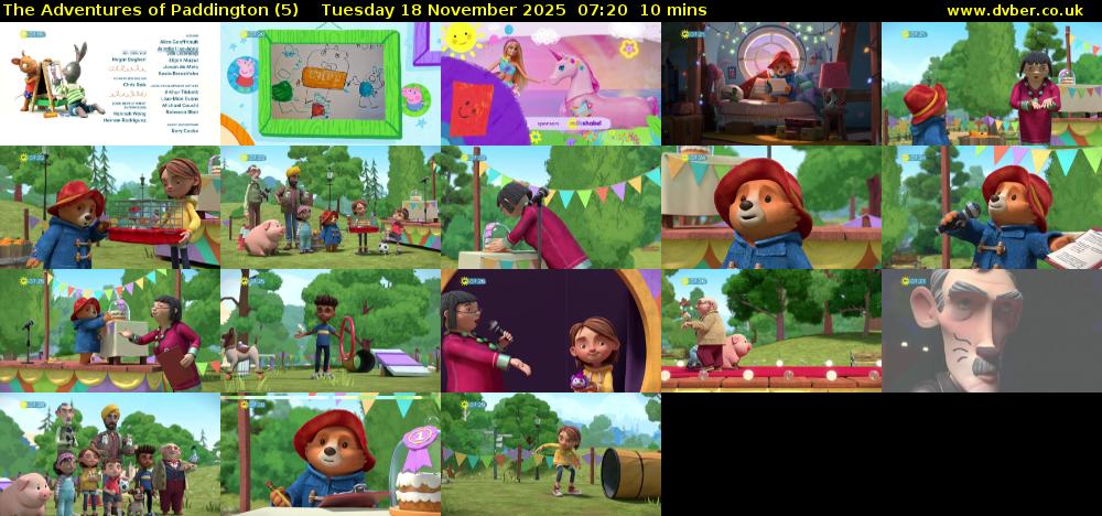 The Adventures of Paddington (5) Tuesday 18 November 2025 07:20 - 07:30