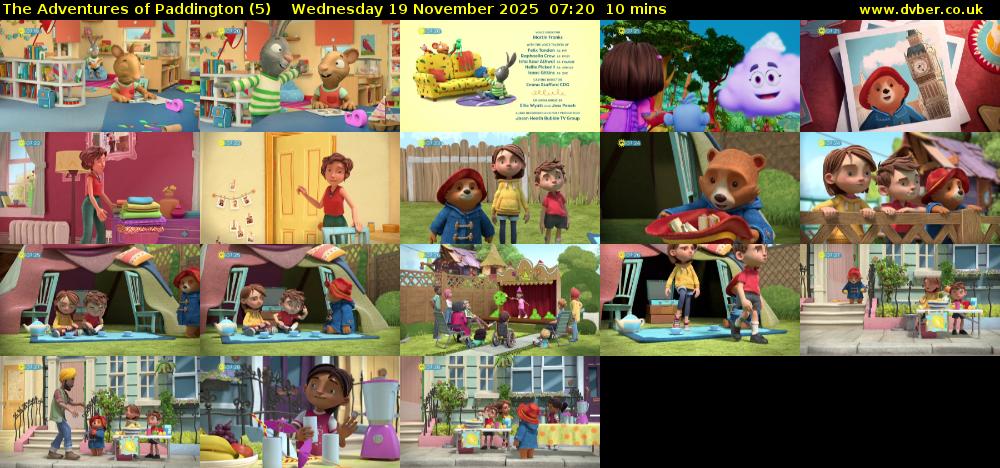 The Adventures of Paddington (5) Wednesday 19 November 2025 07:20 - 07:30