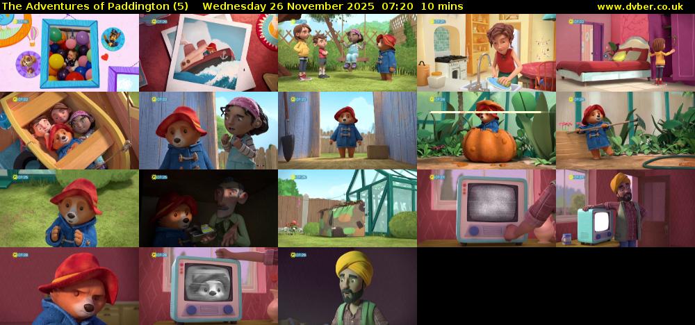 The Adventures of Paddington (5) Wednesday 26 November 2025 07:20 - 07:30