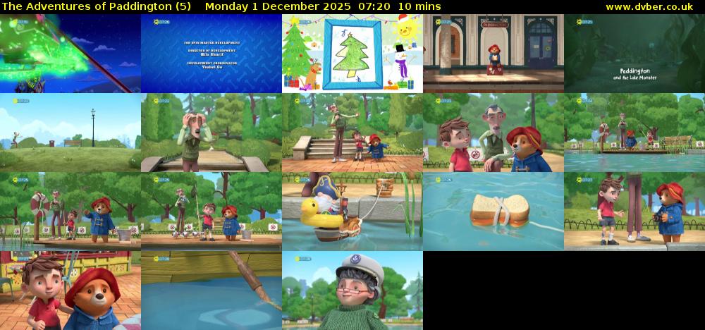The Adventures of Paddington (5) Monday 1 December 2025 07:20 - 07:30