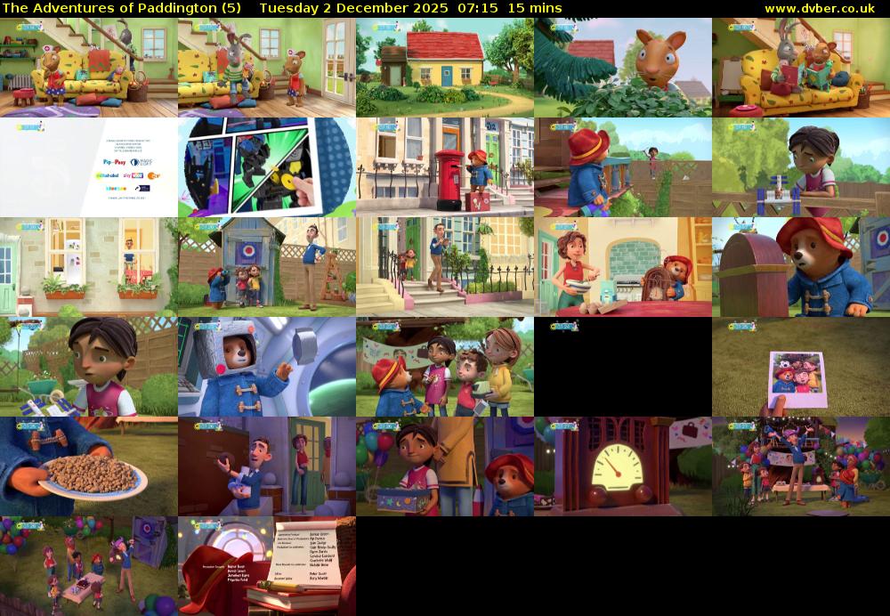 The Adventures of Paddington (5) Tuesday 2 December 2025 07:15 - 07:30