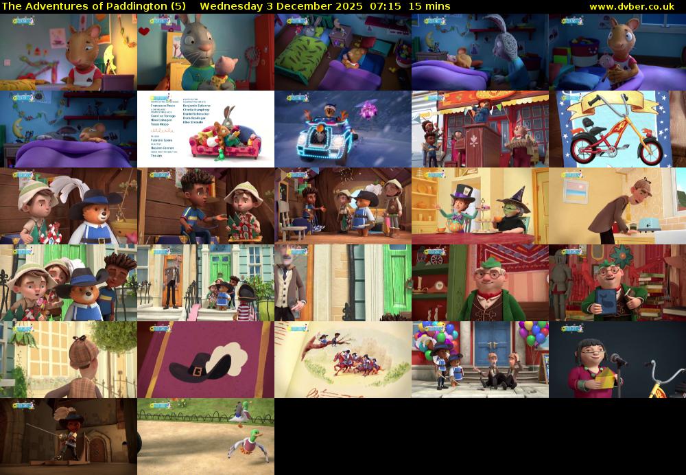 The Adventures of Paddington (5) Wednesday 3 December 2025 07:15 - 07:30