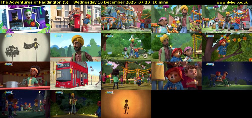 The Adventures of Paddington (5) Wednesday 10 December 2025 07:20 - 07:30