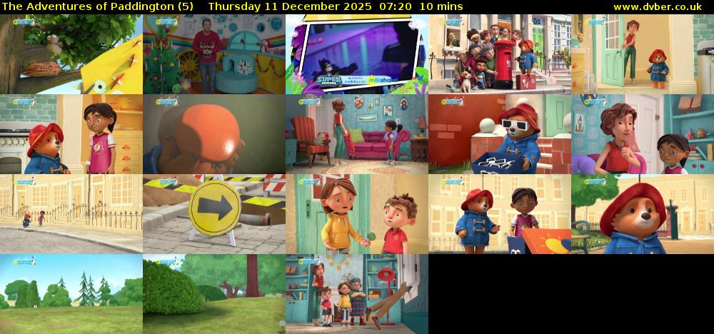 The Adventures of Paddington (5) Thursday 11 December 2025 07:20 - 07:30
