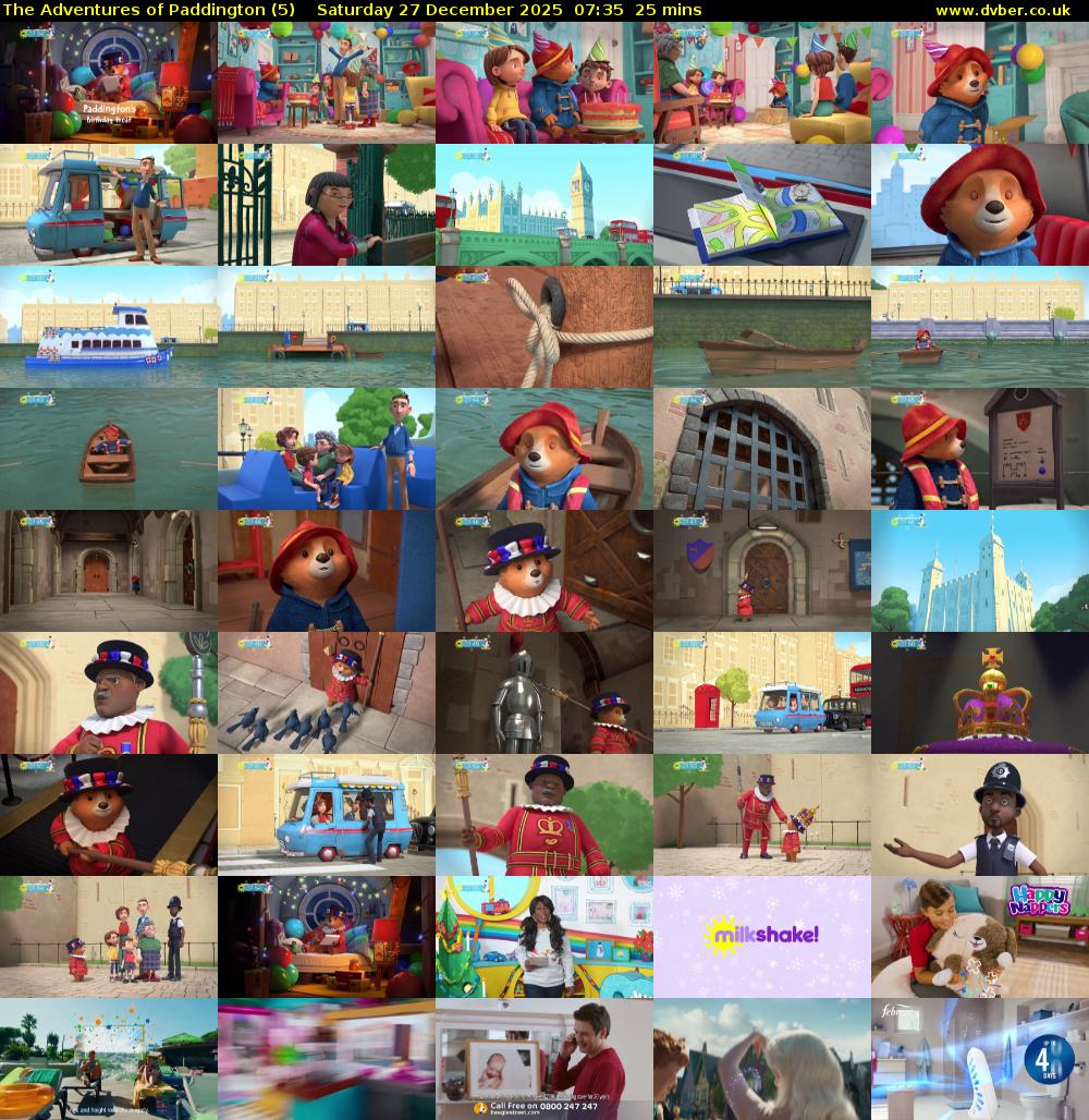 The Adventures of Paddington (5) Saturday 27 December 2025 07:35 - 08:00