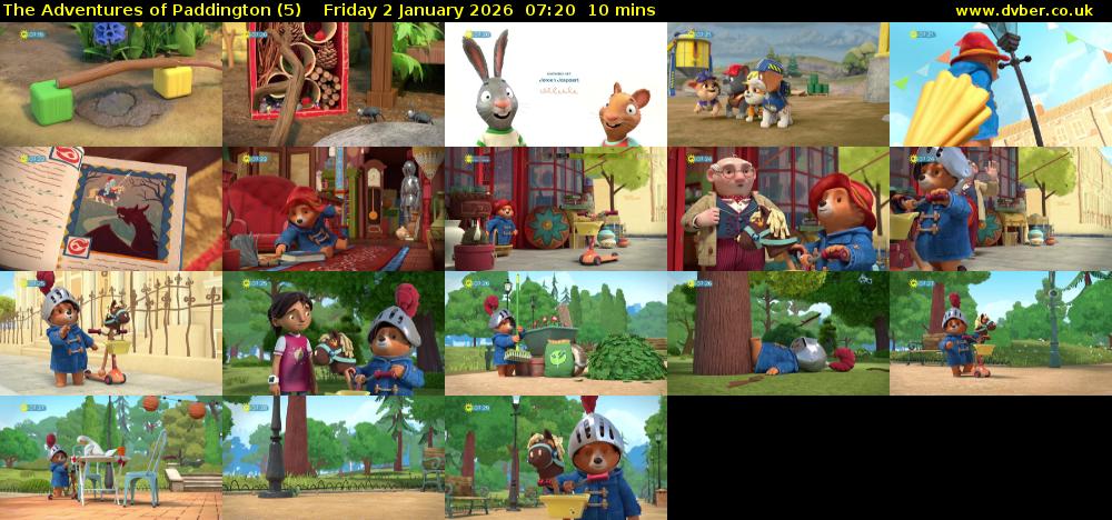 The Adventures of Paddington (5) Friday 2 January 2026 07:20 - 07:30