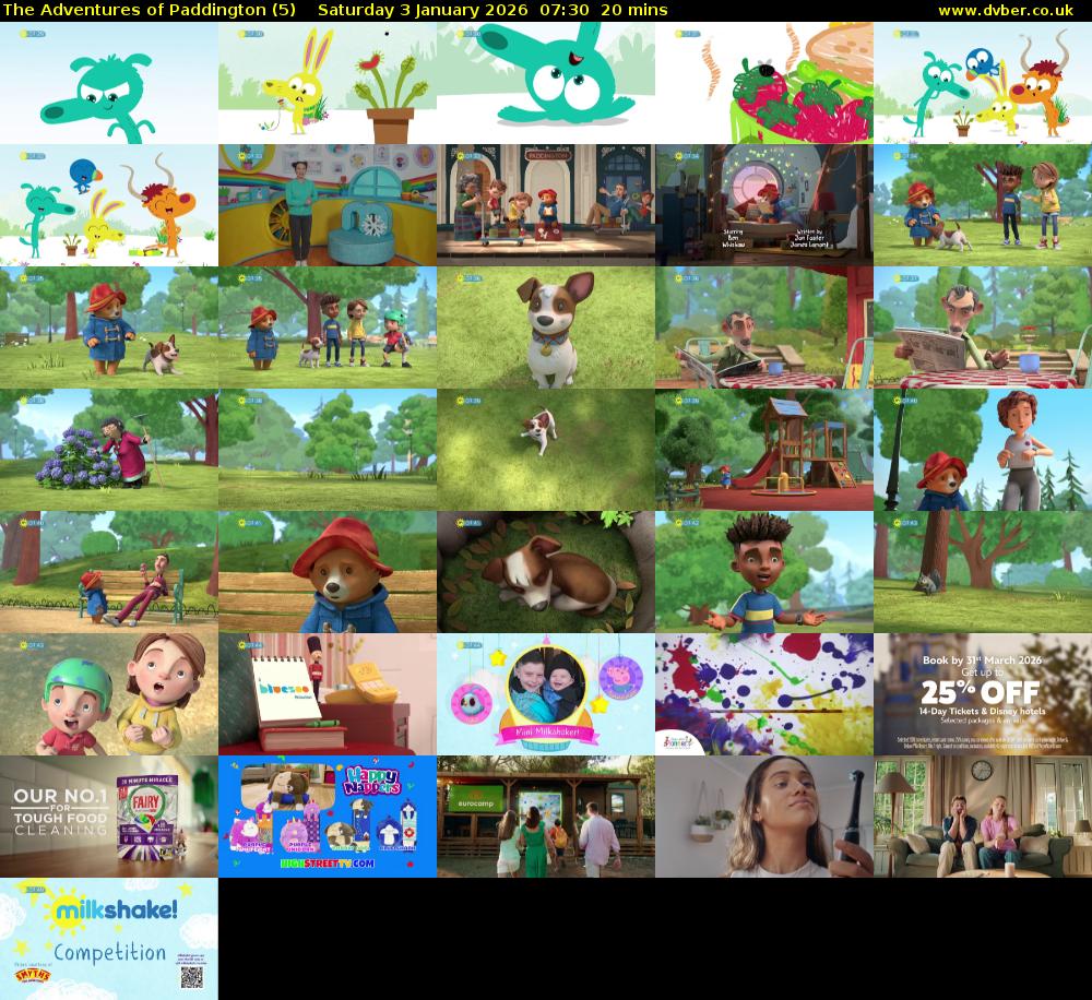 The Adventures of Paddington (5) Saturday 3 January 2026 07:30 - 07:50