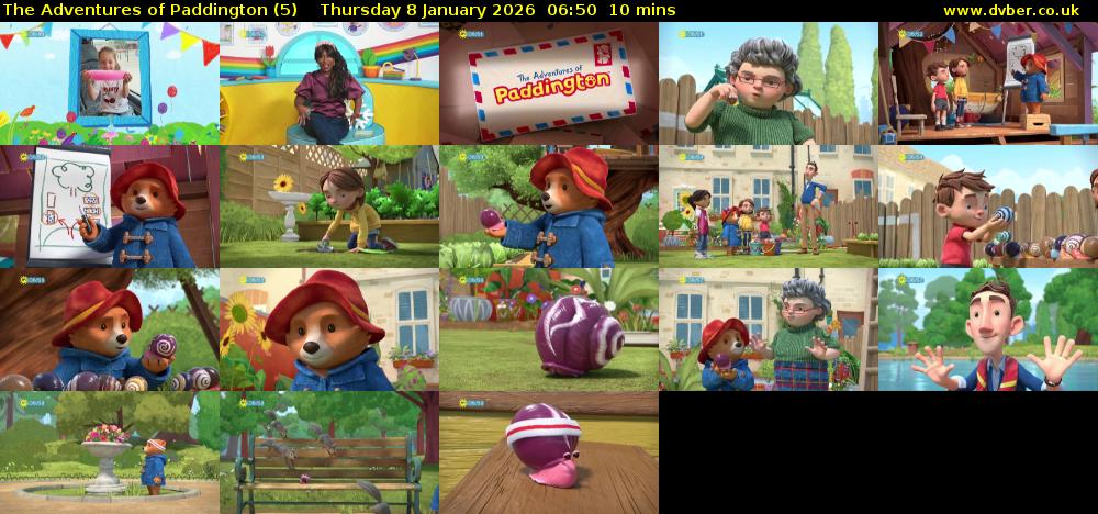 The Adventures of Paddington (5) Thursday 8 January 2026 06:50 - 07:00