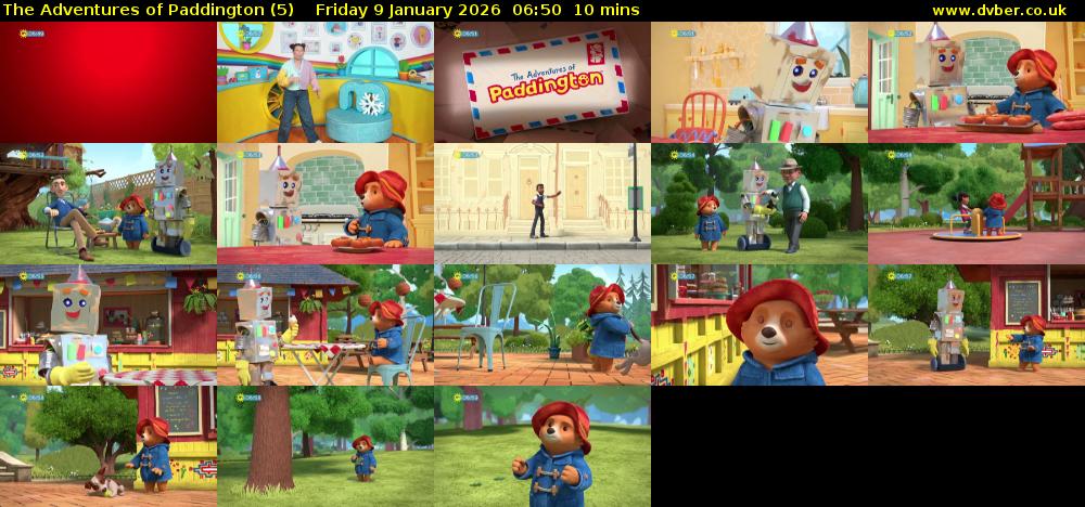 The Adventures of Paddington (5) Friday 9 January 2026 06:50 - 07:00