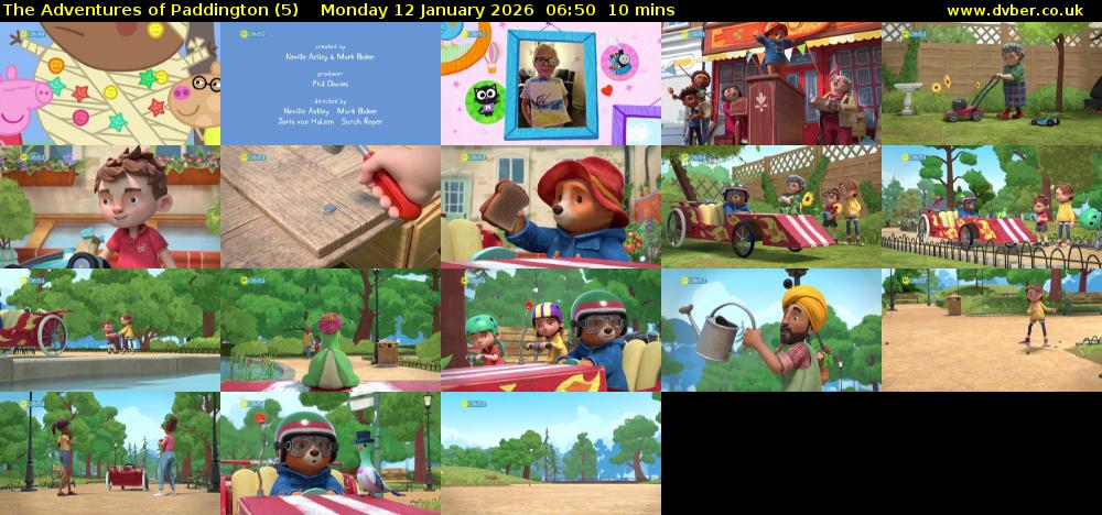 The Adventures of Paddington (5) Monday 12 January 2026 06:50 - 07:00