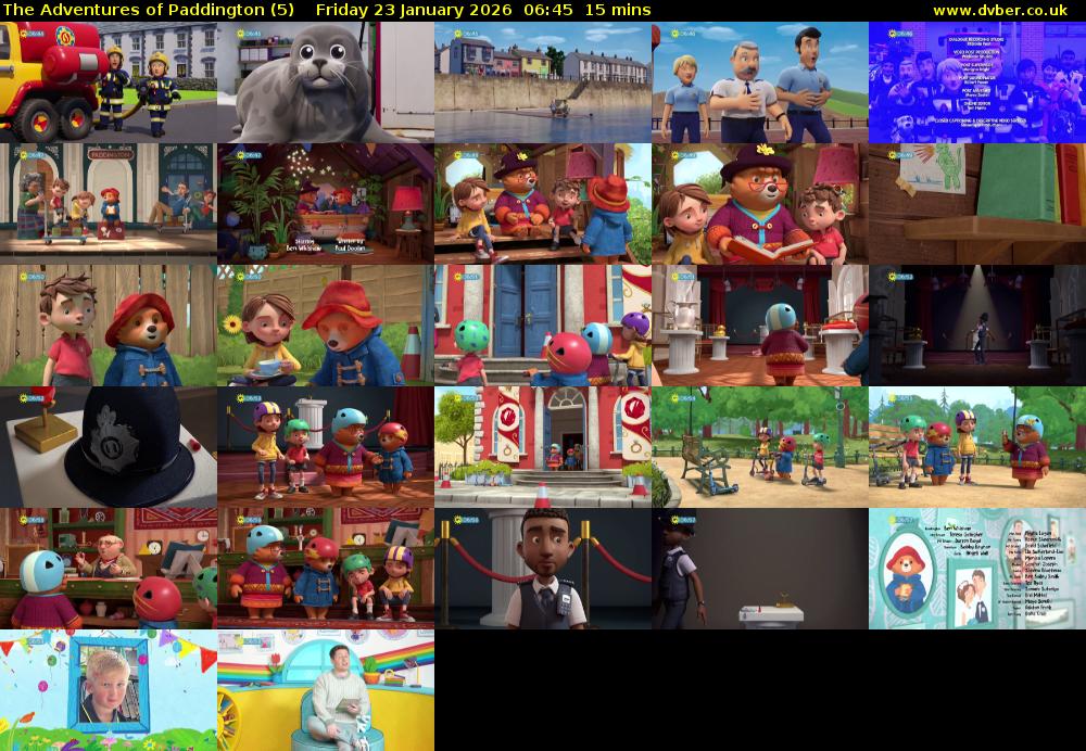 The Adventures of Paddington (5) Friday 23 January 2026 06:45 - 07:00