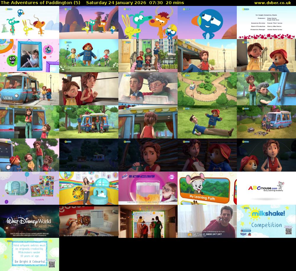 The Adventures of Paddington (5) Saturday 24 January 2026 07:30 - 07:50