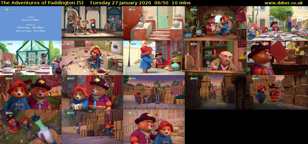 The Adventures of Paddington (5) Tuesday 27 January 2026 06:50 - 07:00