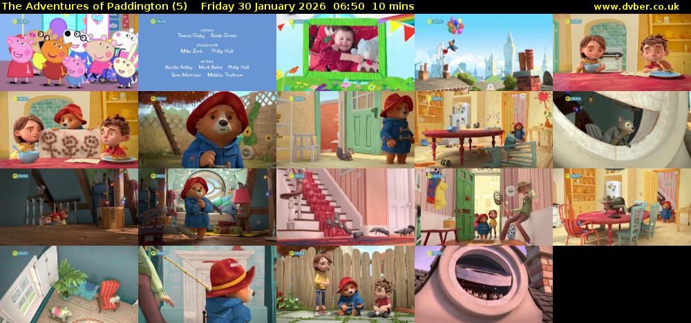The Adventures of Paddington (5) Friday 30 January 2026 06:50 - 07:00
