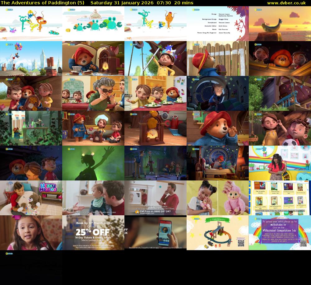 The Adventures of Paddington (5) Saturday 31 January 2026 07:30 - 07:50