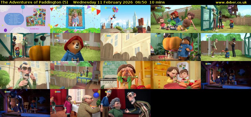 The Adventures of Paddington (5) Wednesday 11 February 2026 06:50 - 07:00