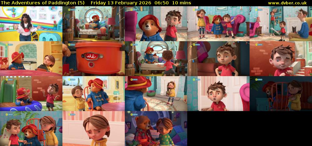 The Adventures of Paddington (5) Friday 13 February 2026 06:50 - 07:00