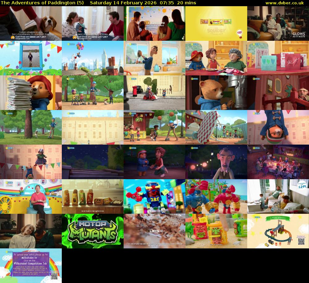 The Adventures of Paddington (5) Saturday 14 February 2026 07:35 - 07:55