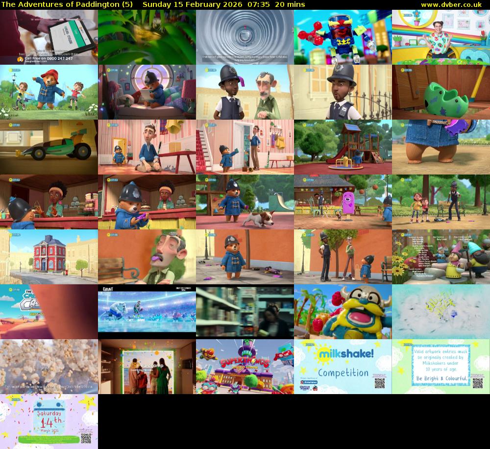 The Adventures of Paddington (5) Sunday 15 February 2026 07:35 - 07:55