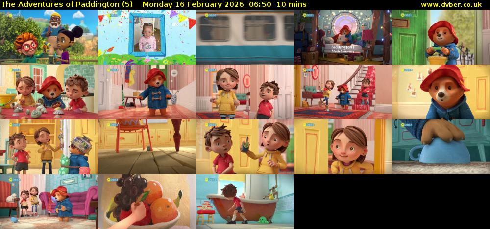 The Adventures of Paddington (5) Monday 16 February 2026 06:50 - 07:00