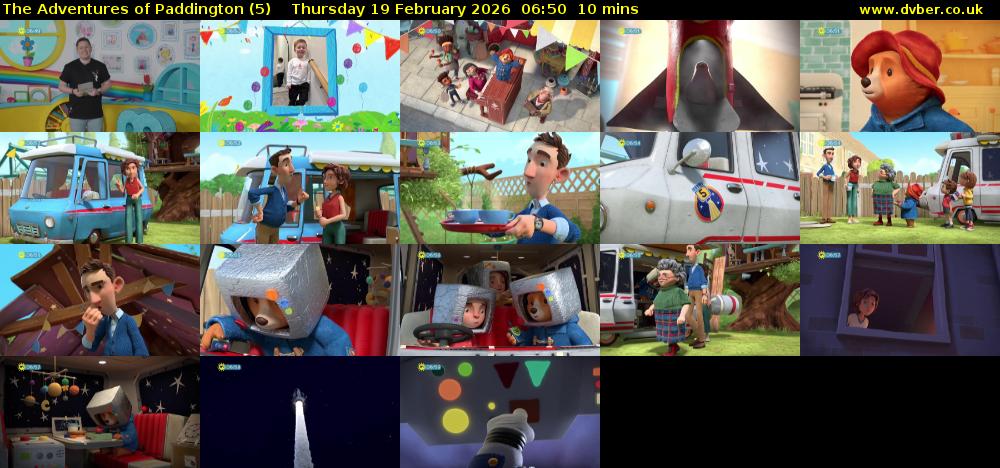 The Adventures of Paddington (5) Thursday 19 February 2026 06:50 - 07:00