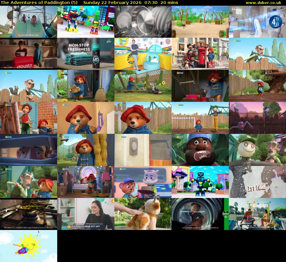 The Adventures of Paddington (5) Sunday 22 February 2026 07:30 - 07:50