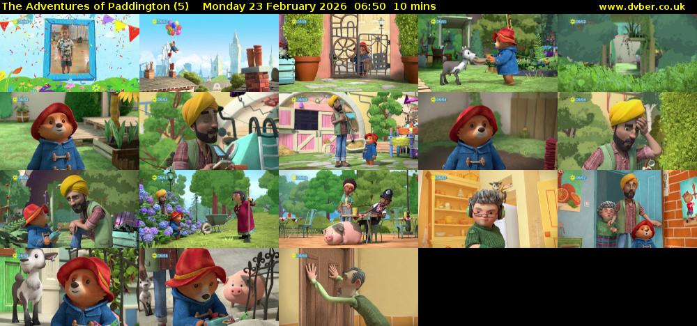 The Adventures of Paddington (5) Monday 23 February 2026 06:50 - 07:00