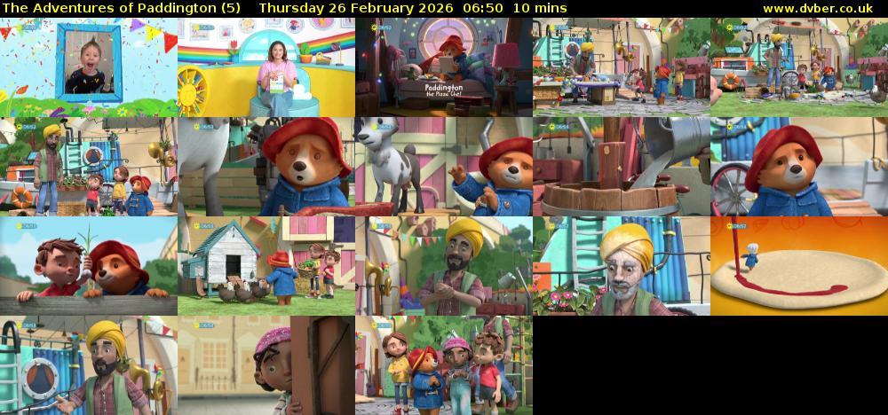 The Adventures of Paddington (5) Thursday 26 February 2026 06:50 - 07:00
