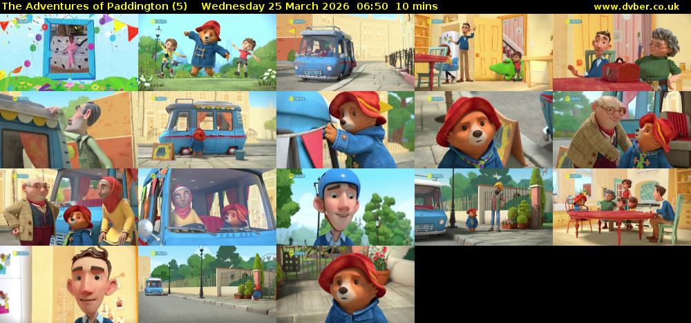 The Adventures of Paddington (5) Wednesday 25 March 2026 06:50 - 07:00