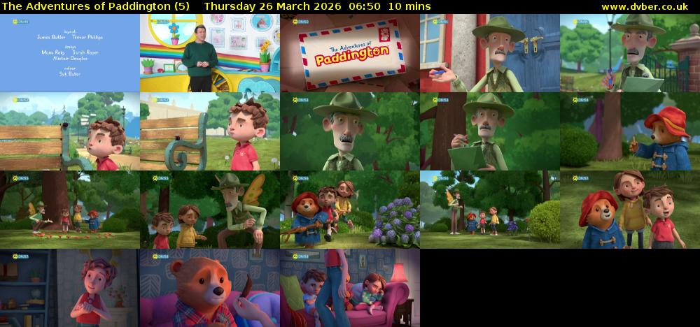 The Adventures of Paddington (5) Thursday 26 March 2026 06:50 - 07:00
