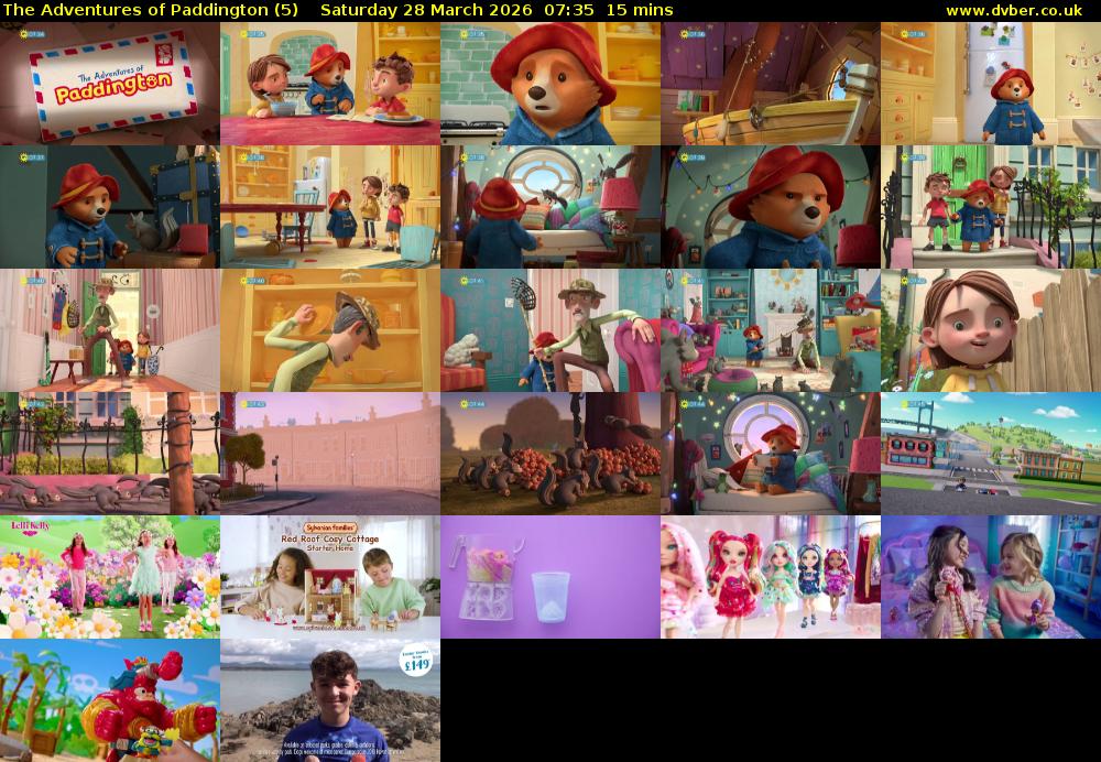 The Adventures of Paddington (5) Saturday 28 March 2026 07:35 - 07:50