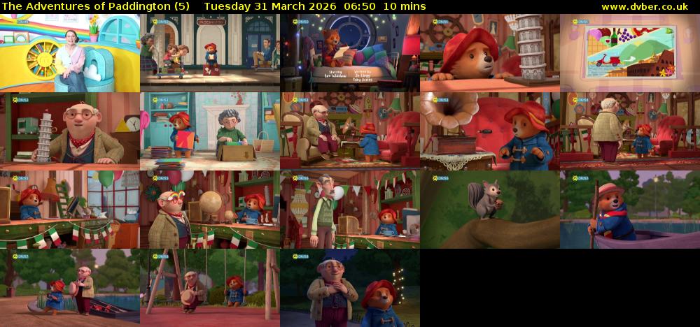The Adventures of Paddington (5) Tuesday 31 March 2026 06:50 - 07:00