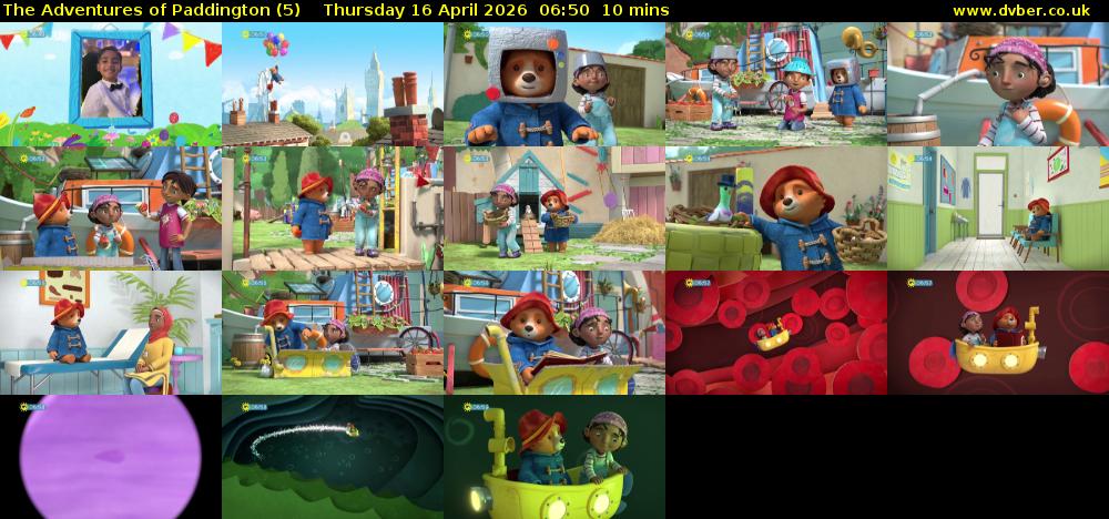 The Adventures of Paddington (5) Thursday 16 April 2026 06:50 - 07:00