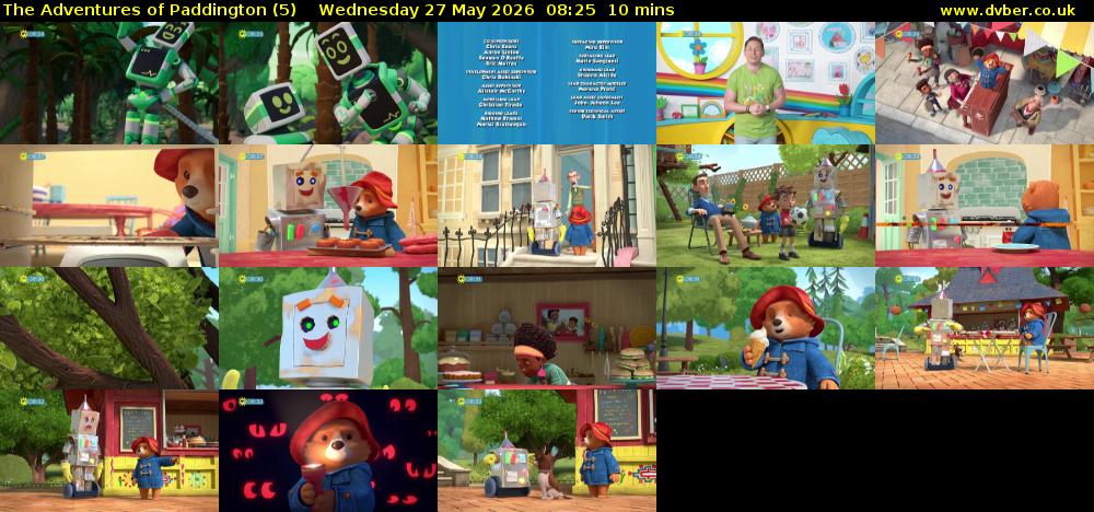 The Adventures of Paddington (5) Wednesday 27 May 2026 08:25 - 08:35