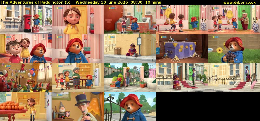 The Adventures of Paddington (5) Wednesday 10 June 2026 08:30 - 08:40