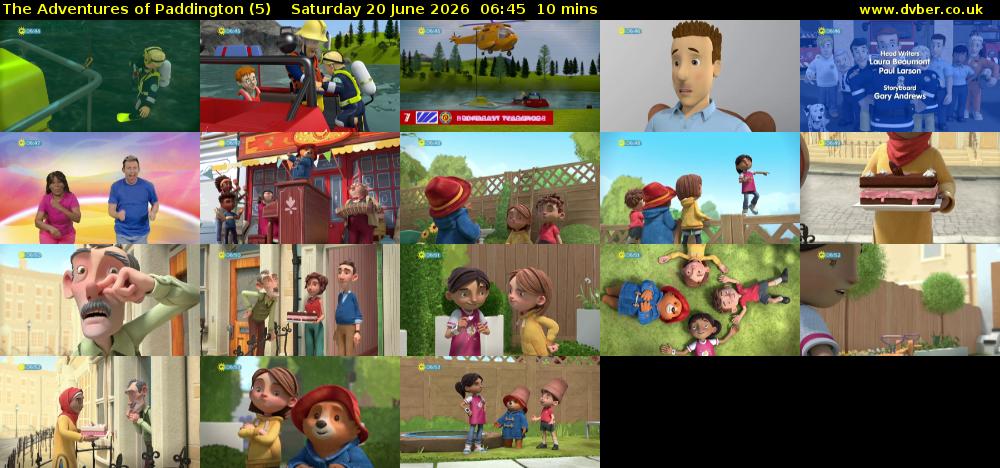 The Adventures of Paddington (5) Saturday 20 June 2026 06:45 - 06:55