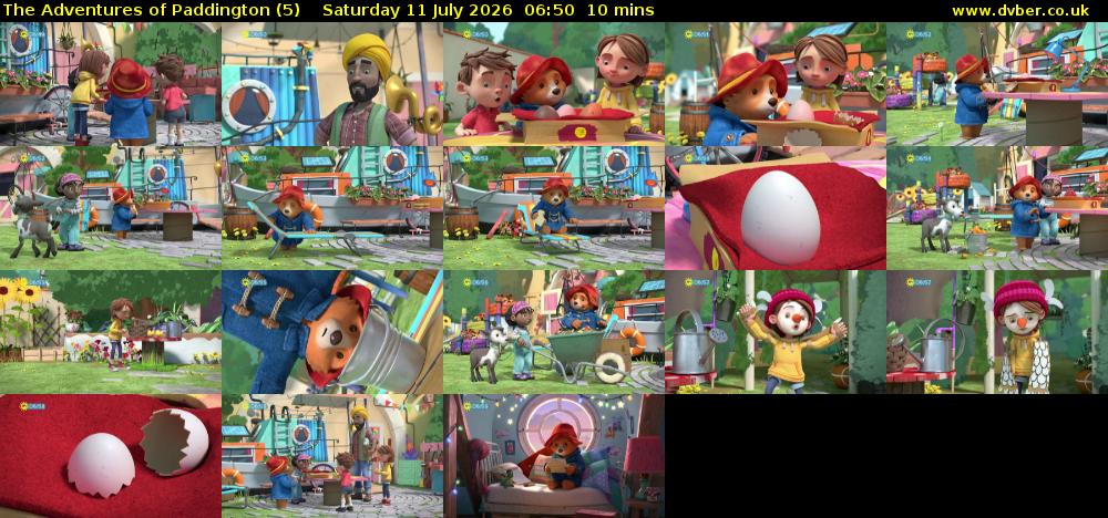 The Adventures of Paddington (5) Saturday 11 July 2026 06:50 - 07:00