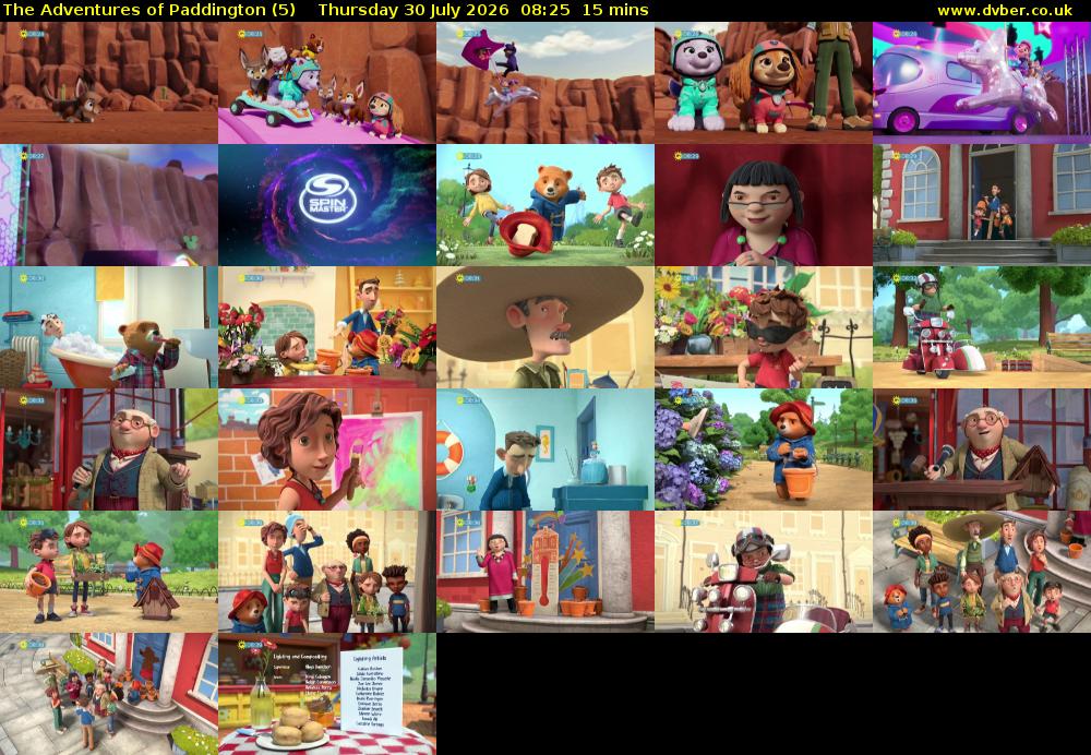 The Adventures of Paddington (5) Thursday 30 July 2026 08:25 - 08:40