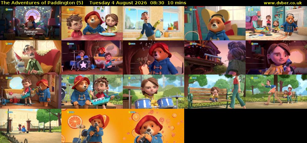 The Adventures of Paddington (5) Tuesday 4 August 2026 08:30 - 08:40