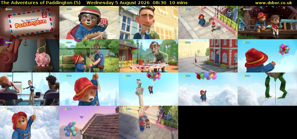The Adventures of Paddington (5) Wednesday 5 August 2026 08:30 - 08:40