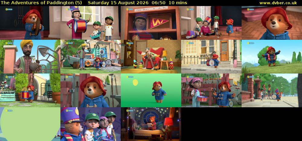 The Adventures of Paddington (5) Saturday 15 August 2026 06:50 - 07:00