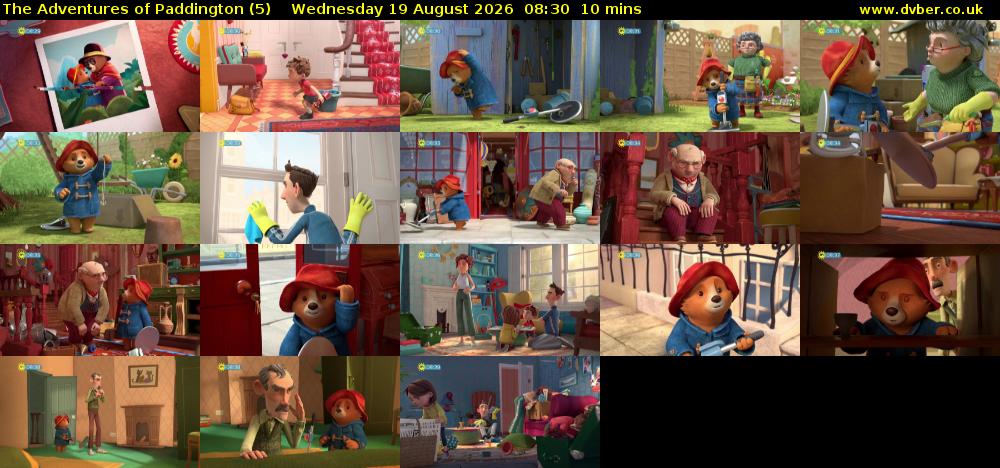 The Adventures of Paddington (5) Wednesday 19 August 2026 08:30 - 08:40