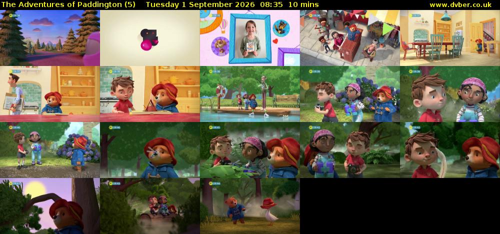 The Adventures of Paddington (5) Tuesday 1 September 2026 08:35 - 08:45