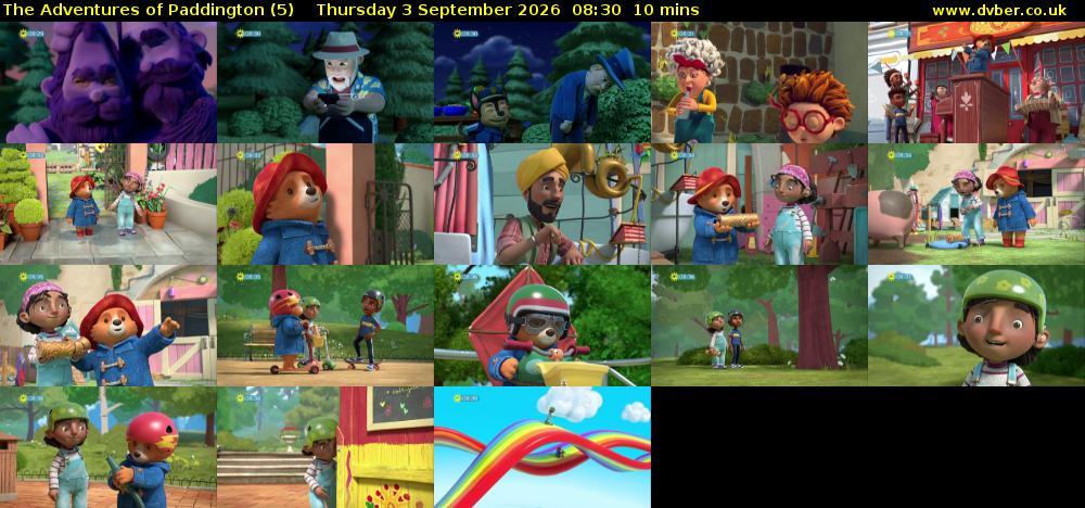 The Adventures of Paddington (5) Thursday 3 September 2026 08:30 - 08:40