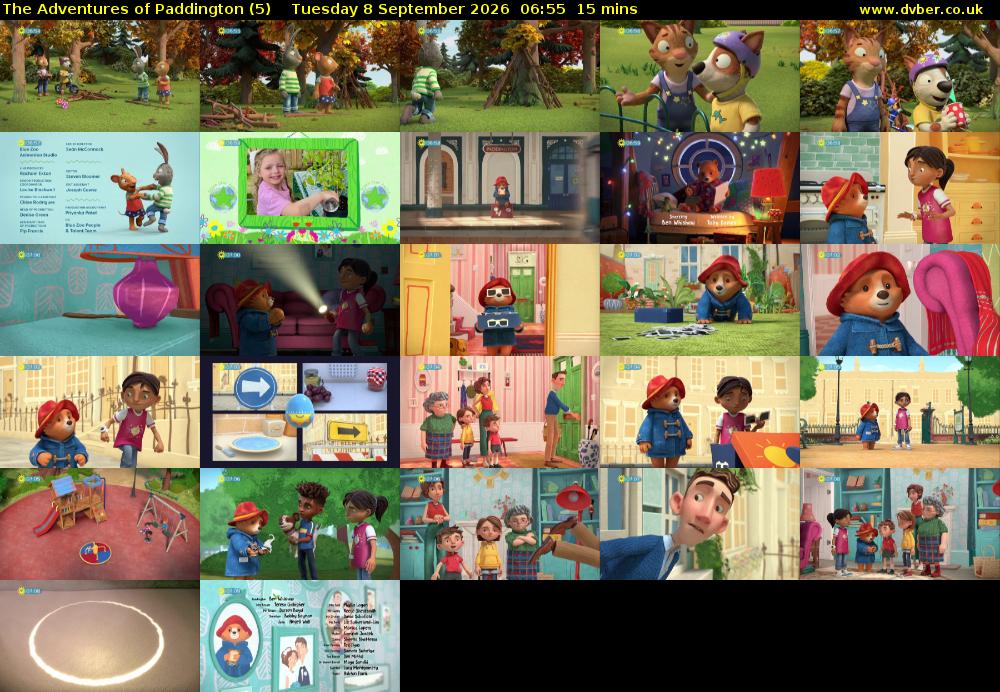 The Adventures of Paddington (5) Tuesday 8 September 2026 06:55 - 07:10