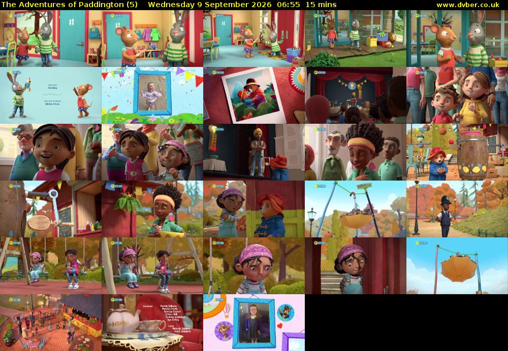 The Adventures of Paddington (5) Wednesday 9 September 2026 06:55 - 07:10