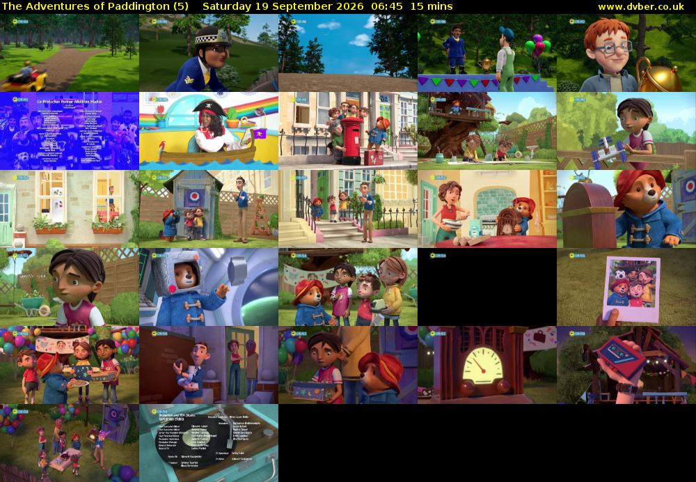 The Adventures of Paddington (5) Saturday 19 September 2026 06:45 - 07:00