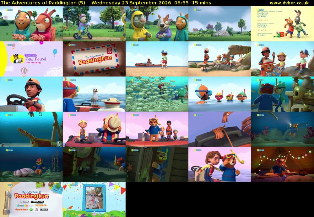 The Adventures of Paddington (5) Wednesday 23 September 2026 06:55 - 07:10